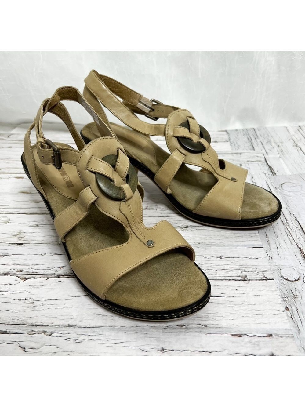 ROMIKA Tan Leather Heeled Sandals / Size 40 EU